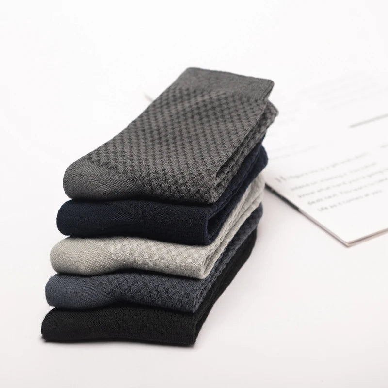 Men’s Bamboo Dress Socks – 10 Pairs, Breathable