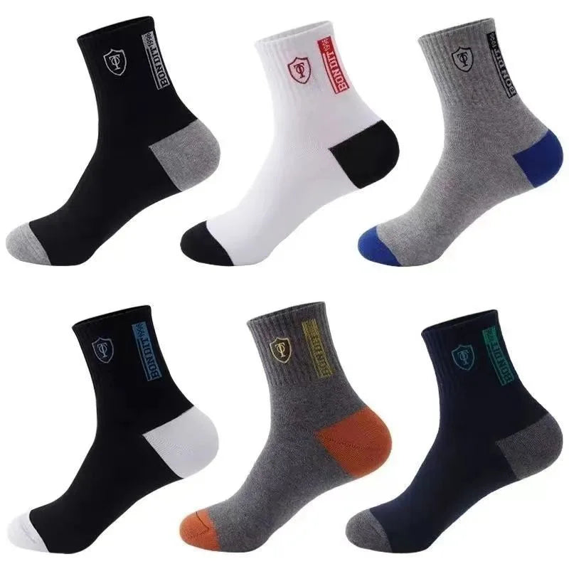 Men’s Breathable Basketball Crew Socks 10‑Pair, Sweat‑Wicking, Anti‑Odor