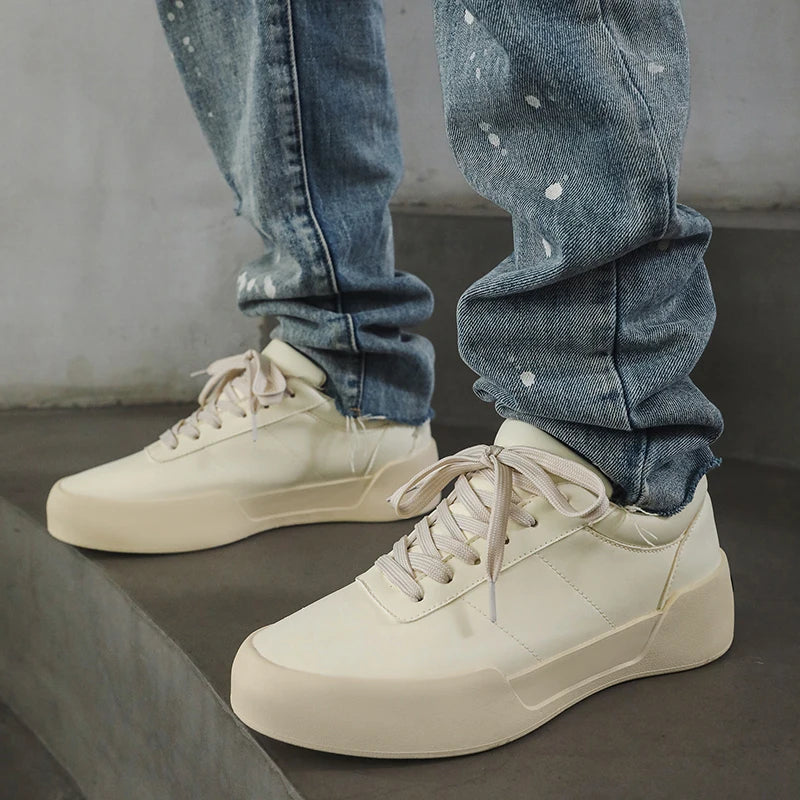 Men’s Breathable Lace‑Up Casual Sneakers, Lightweight Mesh Comfort