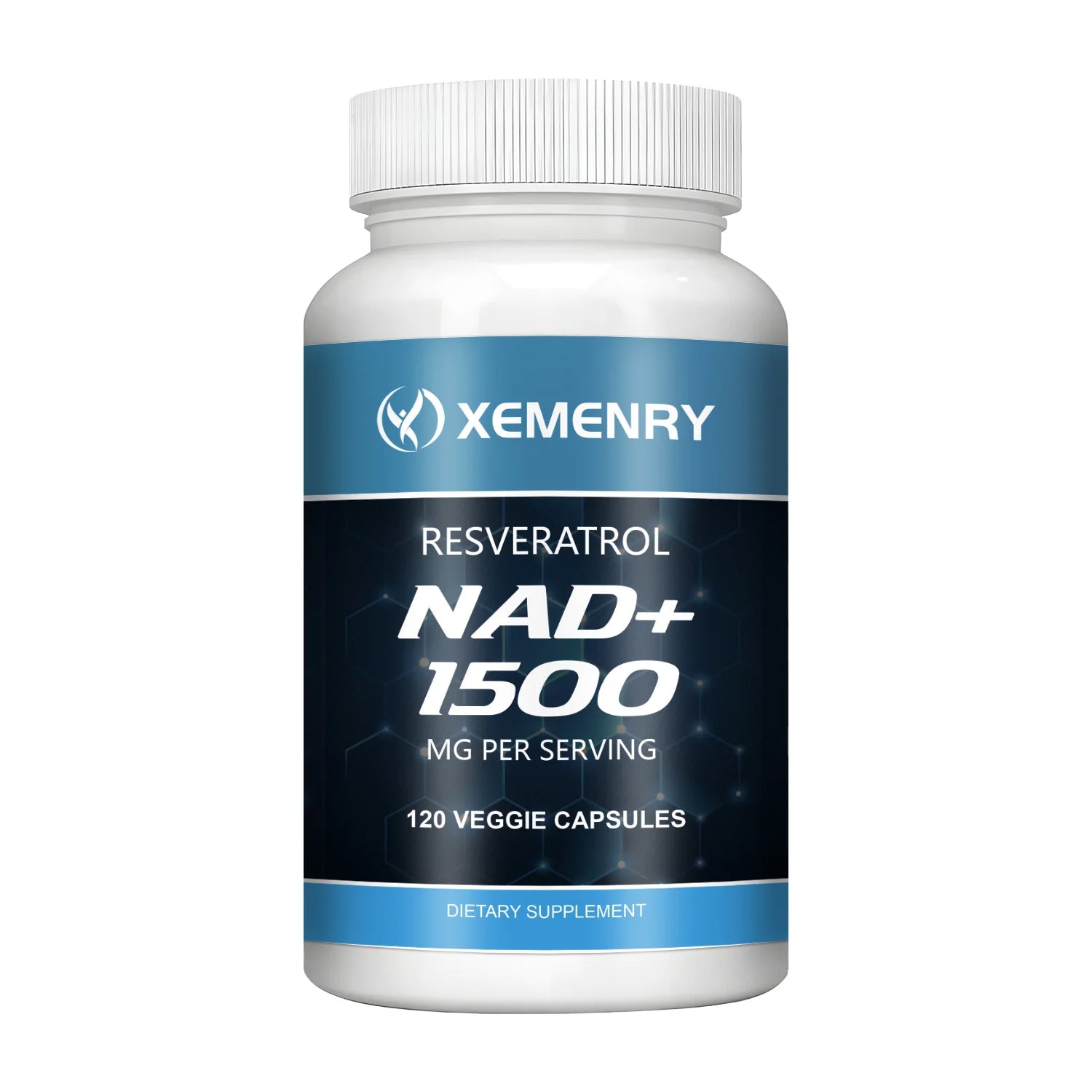NAD+ Supplements with Resveratrol – 120 Capsules, Anti-Aging & Energy