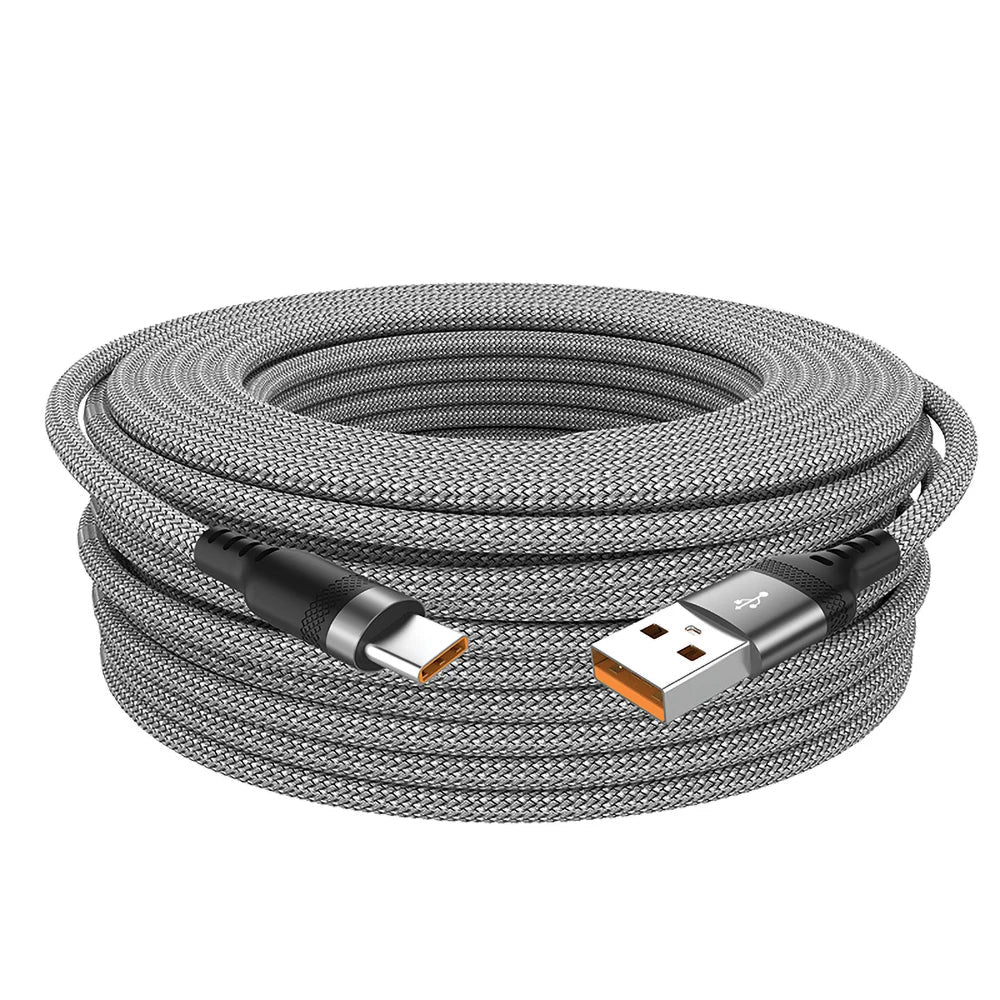 NNBILI 6 A Braided USB‑C Extension Cable, 1–8 m, 120 W