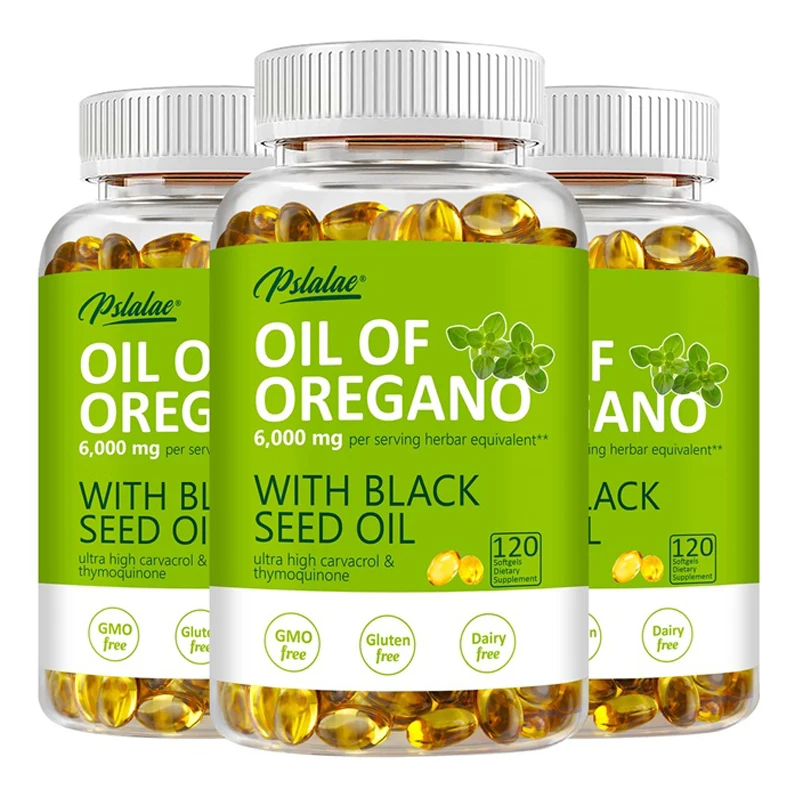 Oregano Oil Capsules – Natural Immune Support & Gut Health Booster | Antioxidant-Rich Herbal Supplement for Digestion, Inflammation & Overall Wellness
