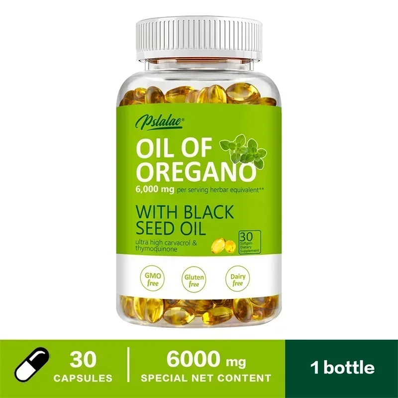 Oregano Oil Capsules – Natural Immune Support & Gut Health Booster | Antioxidant-Rich Herbal Supplement for Digestion, Inflammation & Overall Wellness