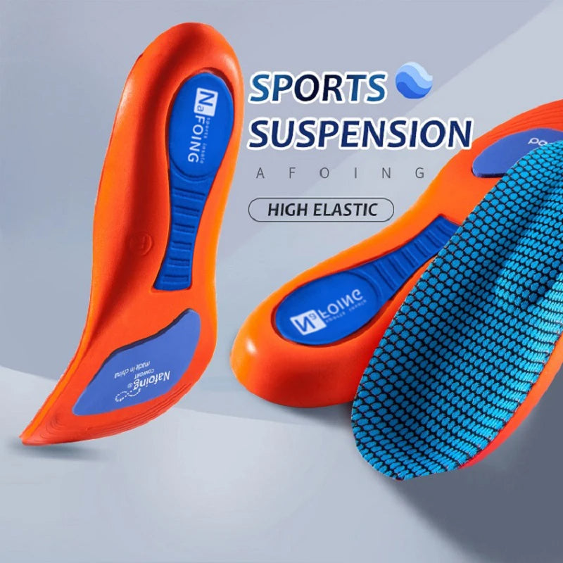Orthopedic Sport Insoles for Men & Women – EVA, Breathable, Shock Absorbing, Anti-Slip