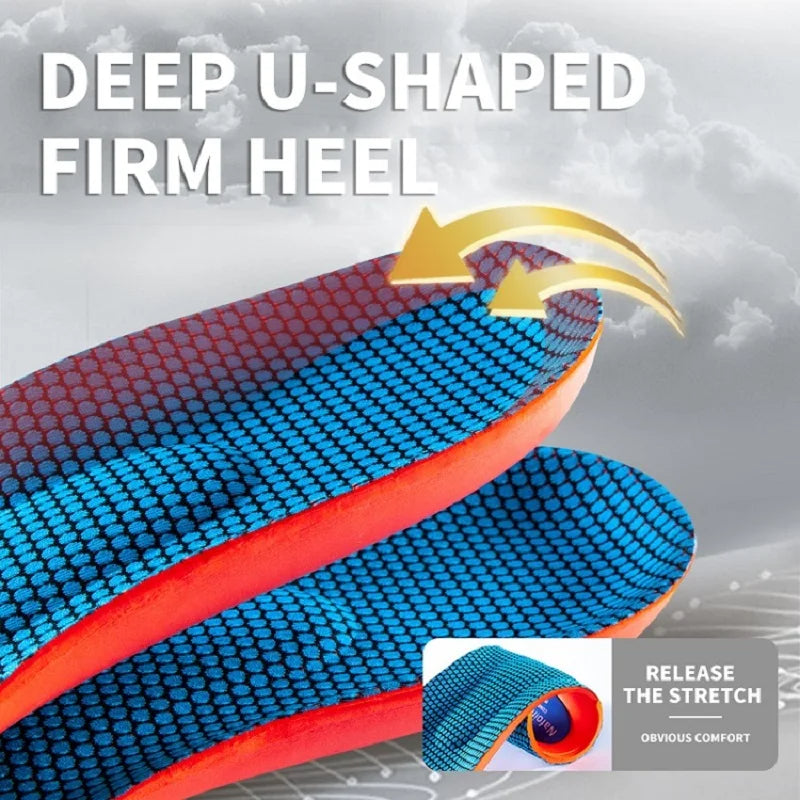 Orthopedic Sport Insoles for Men & Women – EVA, Breathable, Shock Absorbing, Anti-Slip