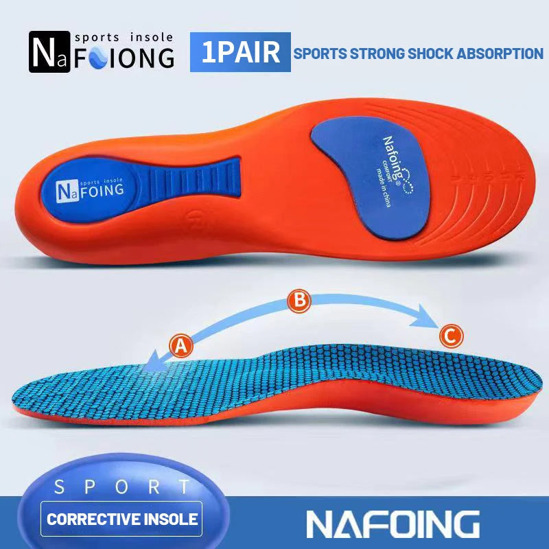 Orthopedic Sport Insoles for Men & Women – EVA, Breathable, Shock Absorbing, Anti-Slip