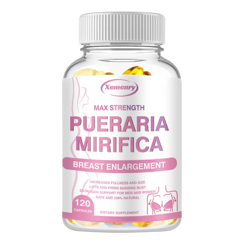 Pueraria Mirifica Breast Enhancement Supplement – Natural Estrogen Booster for Fuller, Firmer, Rounder Breasts – Hormonal Balance & Anti-Aging Support for Women