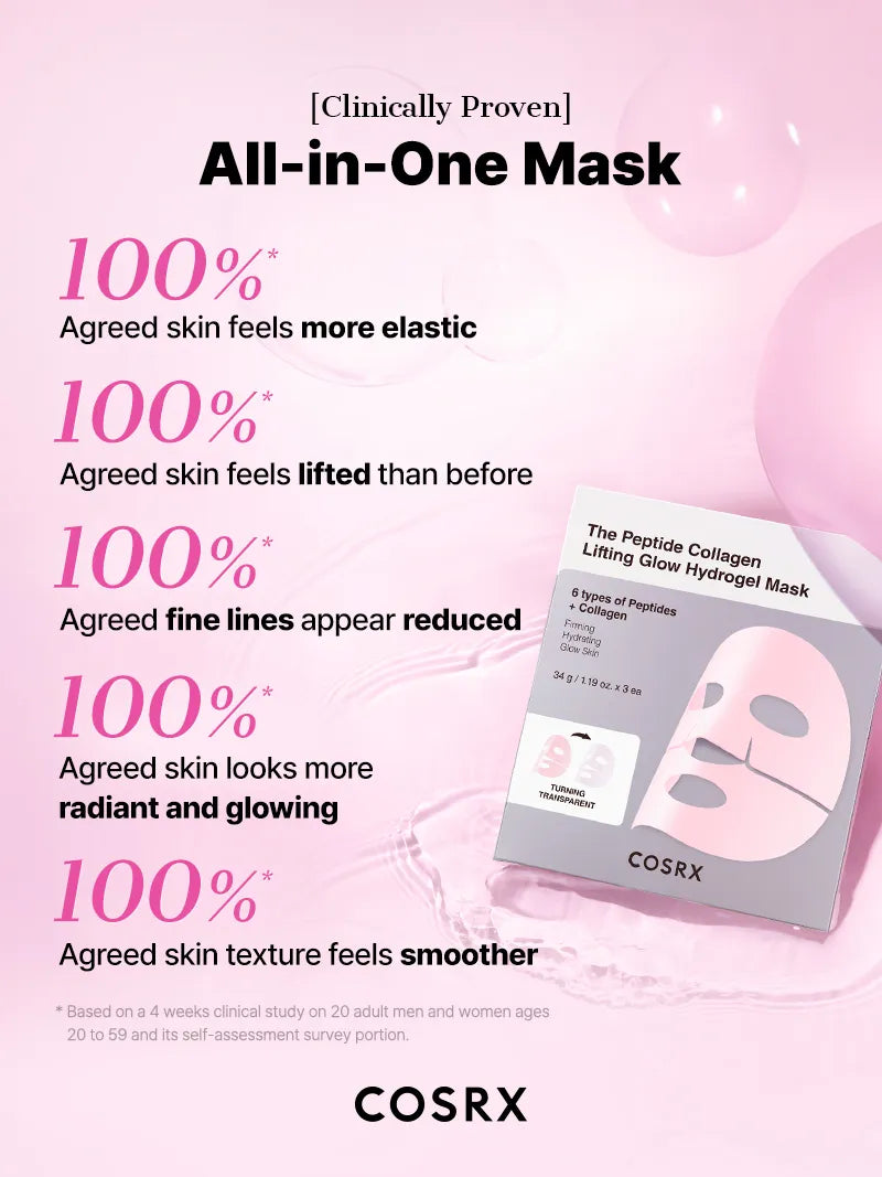 COSRX The Peptide Collagen Lifting Glow Hydrogel Mask_3ea