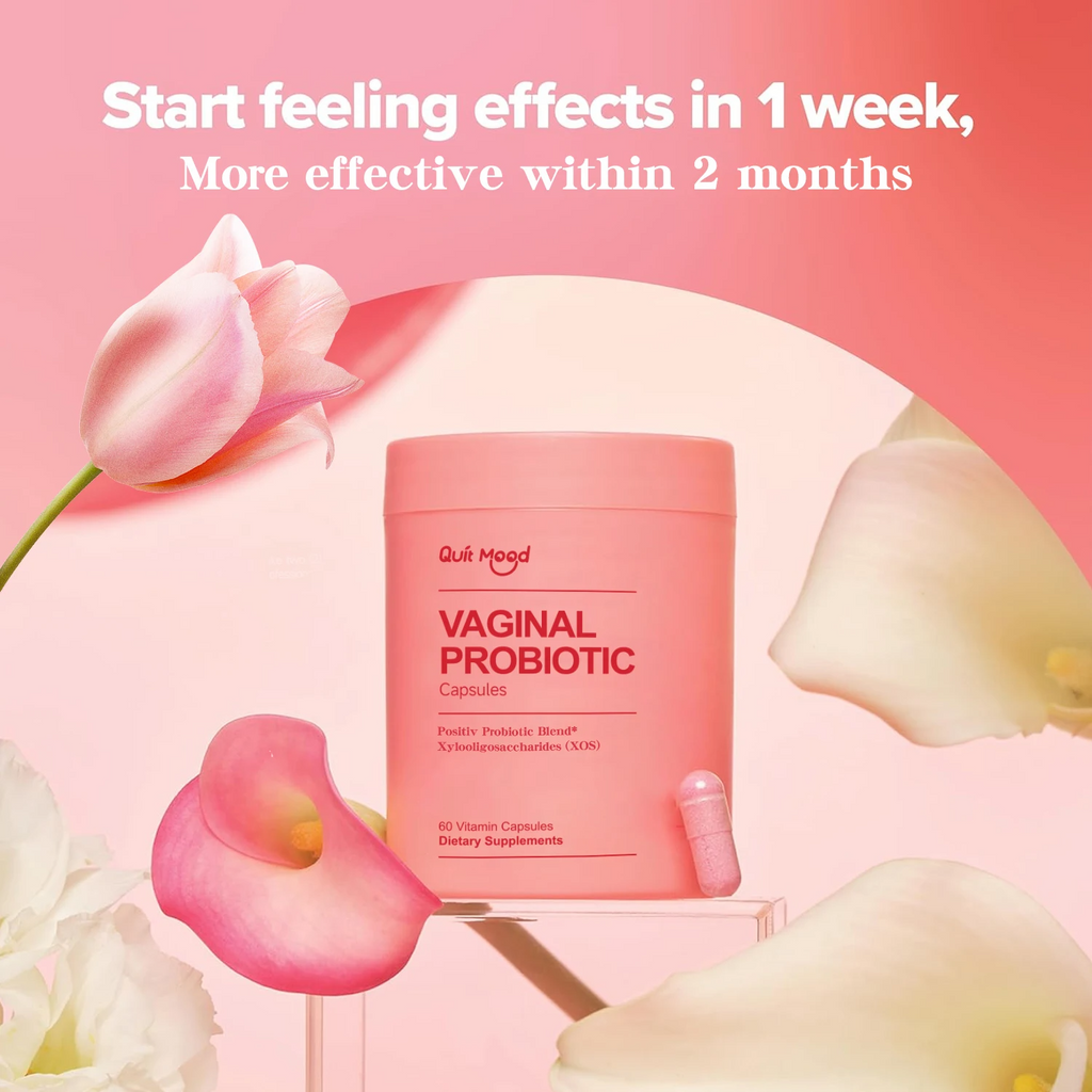 Quit Mood Probiotics for Women – Daily Vaginal & Digestive Health Support | PH Balance, Immunity & Gut Wellness with Lactobacillus Blend
