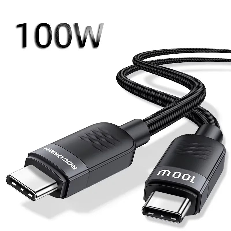 Rocoren 240W USB-C to USB-C Cable, PD 3.1 Fast Charging, 1.2m