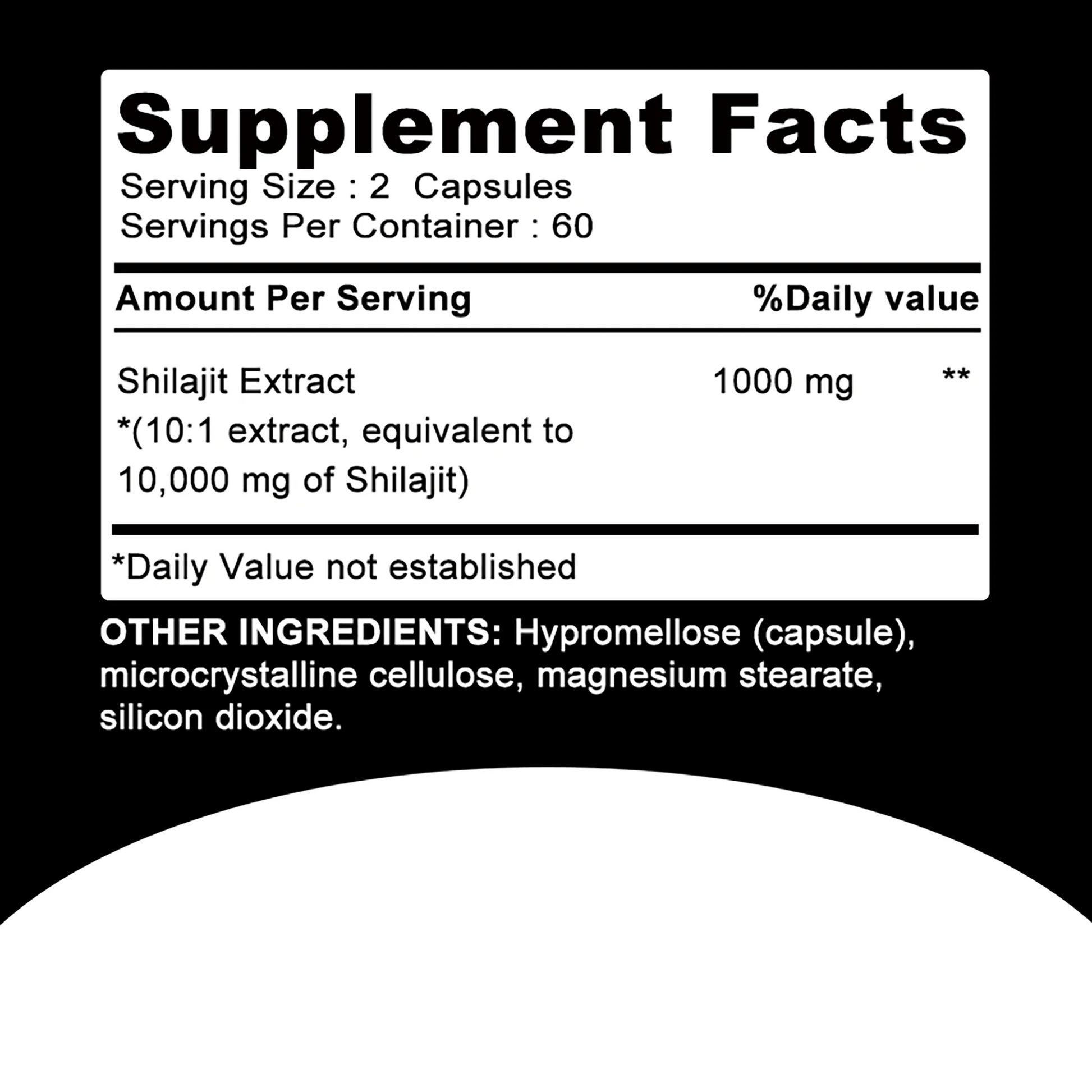 Shilajit Capsules 120ct – Natural Energy & Detox Support