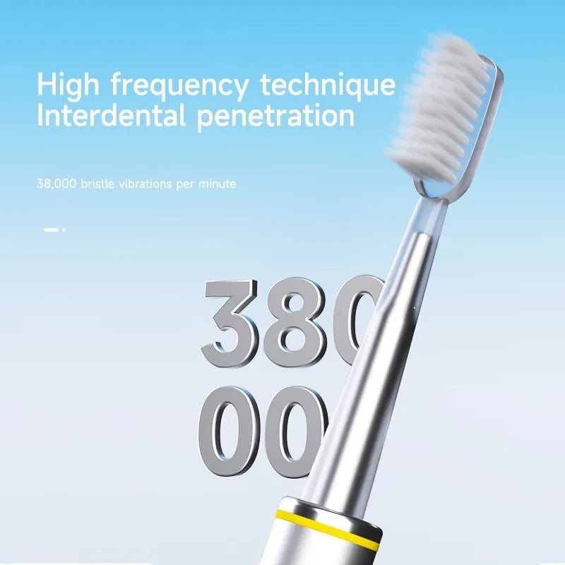Slim Electric Toothbrush for Women, Soft DuPont Bristles, Rechargeable