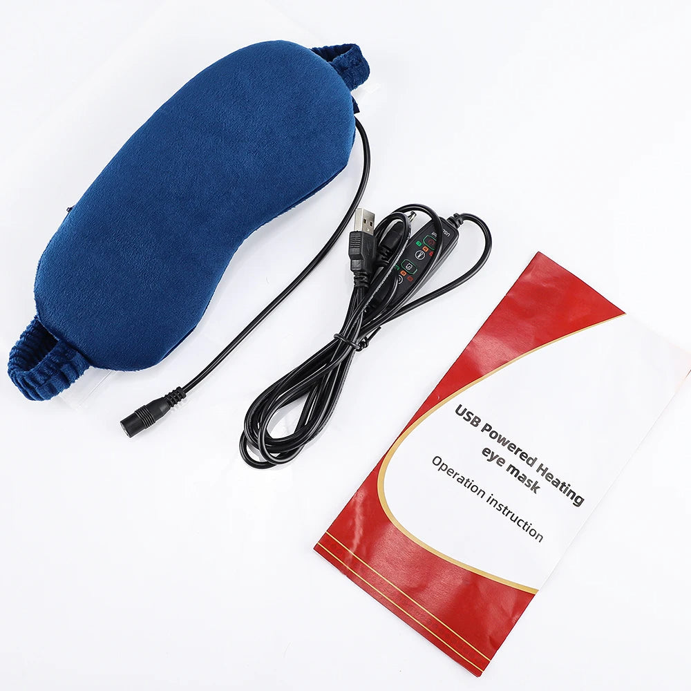 Smart Electric Steam Eye Mask – 3D Massage, Constant Heat, Timer