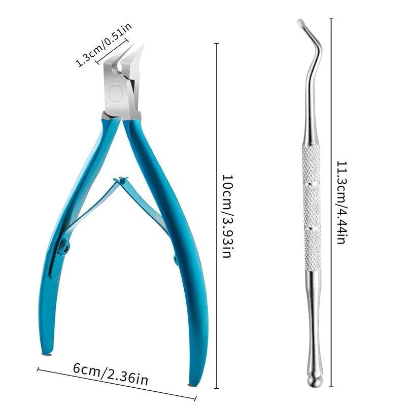 Stainless Steel Ingrown Toenail Clipper, Heavy-Duty Nail Nipper for Thick Nails