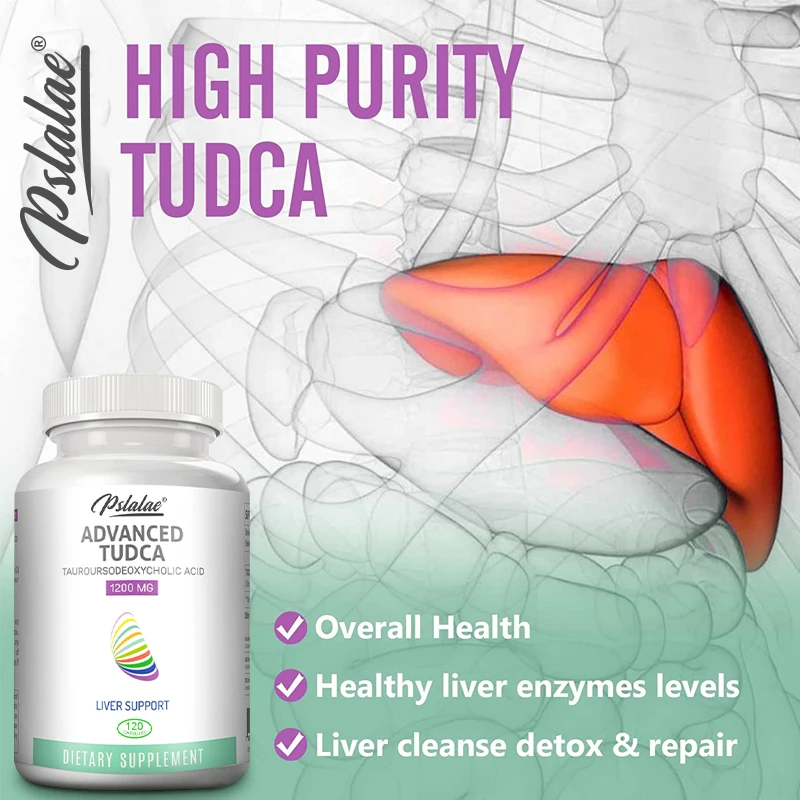 TUDCA Liver Support Supplement – Advanced Bile Salt Formula for Detox, Gut Health, Cholesterol & Gallbladder Support – Natural Liver Cleanse for Men & Women