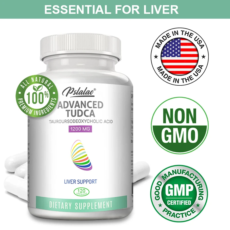 TUDCA Liver Support Supplement – Advanced Bile Salt Formula for Detox, Gut Health, Cholesterol & Gallbladder Support – Natural Liver Cleanse for Men & Women