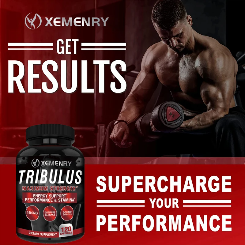Tribulus Terrestris Capsules – Natural Testosterone Booster for Men | Supports Muscle Growth, Fat Loss & Physical Performance | Herbal Supplement for Energy & Stamina