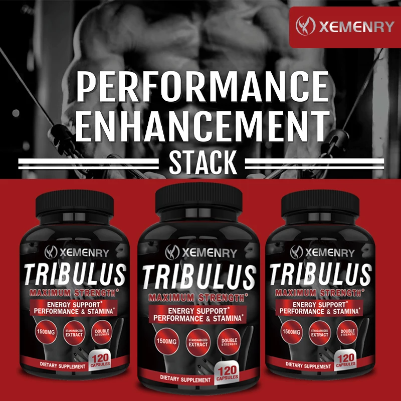 Tribulus Terrestris Capsules – Natural Testosterone Booster for Men | Supports Muscle Growth, Fat Loss & Physical Performance | Herbal Supplement for Energy & Stamina