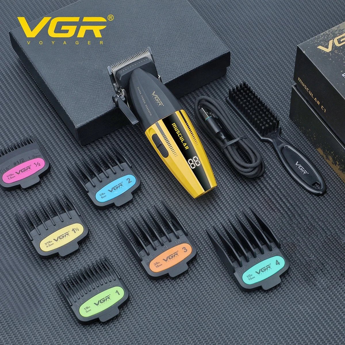 VGR V-285 Hair Clipper for Men, 9000RPM, Adjustable Blade