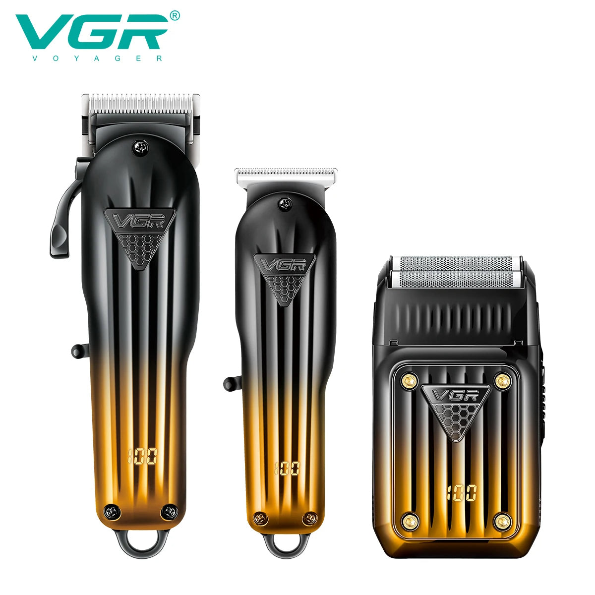 VGR V-644 Hair Clipper Set, Gradient Trimmer & Shaver, Rechargeable
