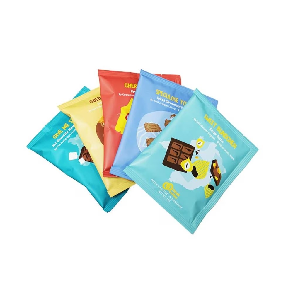 FOOD CULTURE JEWEL ROCK SUGAR Rock Sugar Stick 5s + Hook Coffee Dripe Bags 5s (Cherry Bomb + Gold Digger + Sweet Bundchen + Speculose Your Mind + Give Me Smores) Gift Box 120g