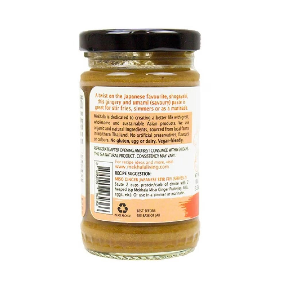 FOOD CULTURE MEKHALA Vegan Organic Miso Ginger Paste Oil Free 100g
