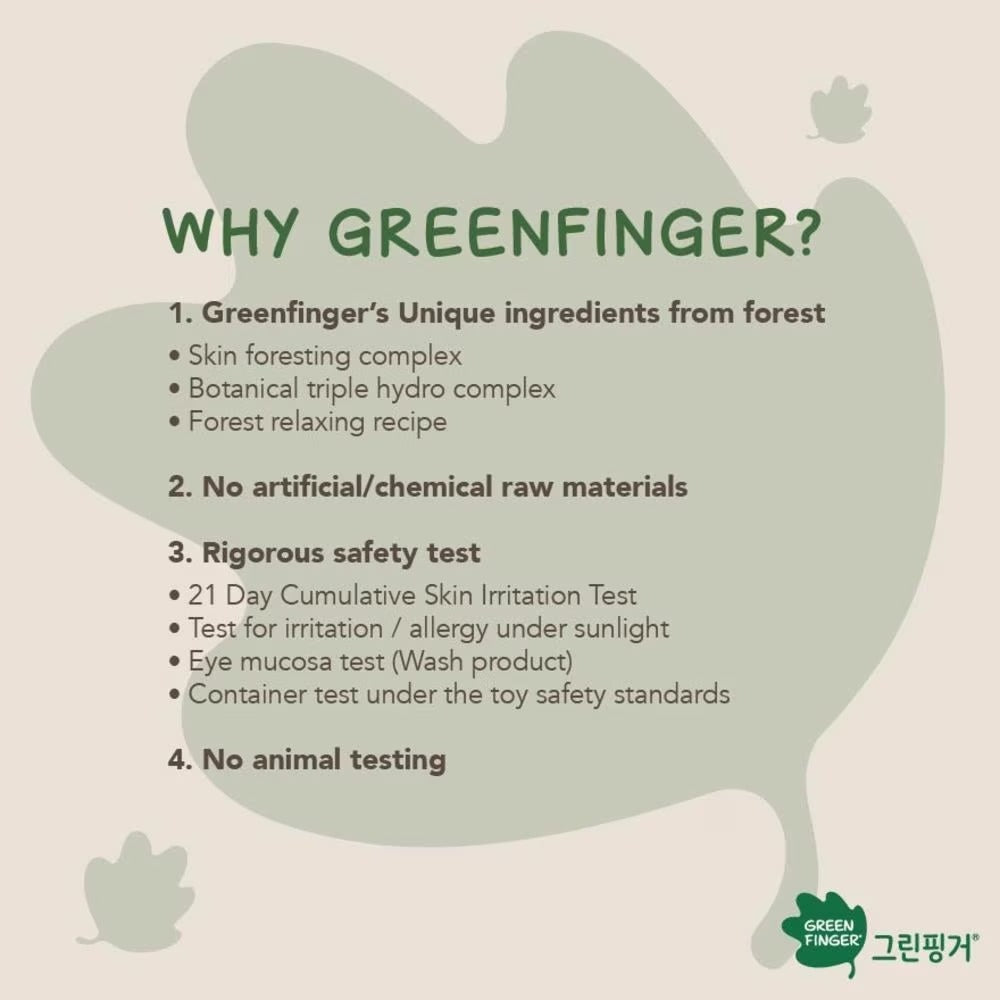 GREENFINGER Chokchok Natural Plant-Derived Soothing Moisturizing Baby Shampoo (Suitable For Newborn Baby) 320ml