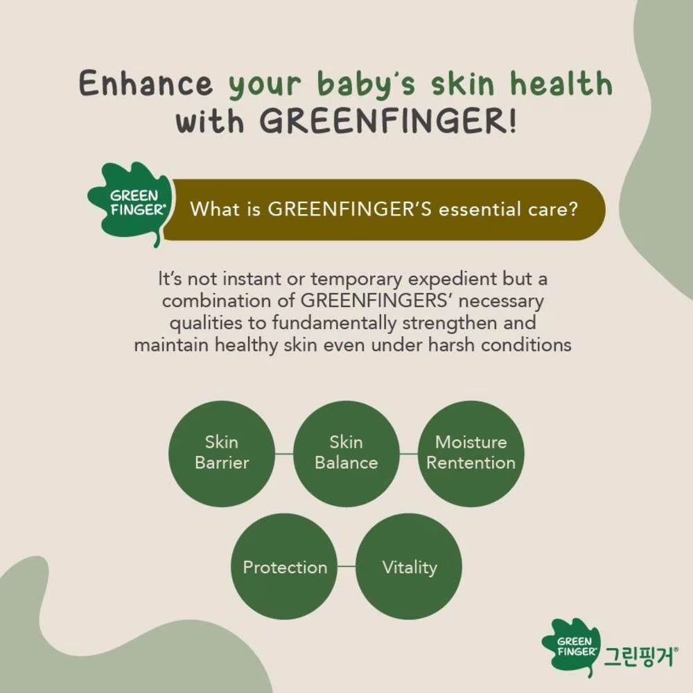 GREENFINGER Chokchok Natural Plant-Derived Soothing Moisturizing Baby Shampoo (Suitable For Newborn Baby) 320ml