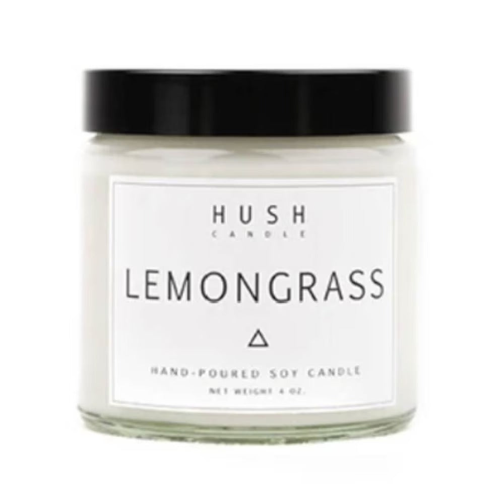 HUSH CANDLE Uplifting Packset consists Lemongrass Candle 113g + Uplifting Roll on 10ml + Invigorating Room Spray 50ml