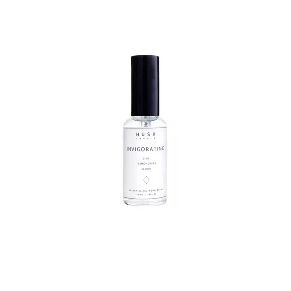 HUSH CANDLE Uplifting Packset consists Lemongrass Candle 113g + Uplifting Roll on 10ml + Invigorating Room Spray 50ml