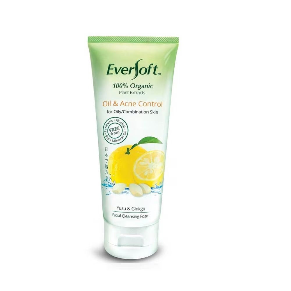 EVERSOFT Organic Yuzu & Ginkgo Facial Cleanser 100g