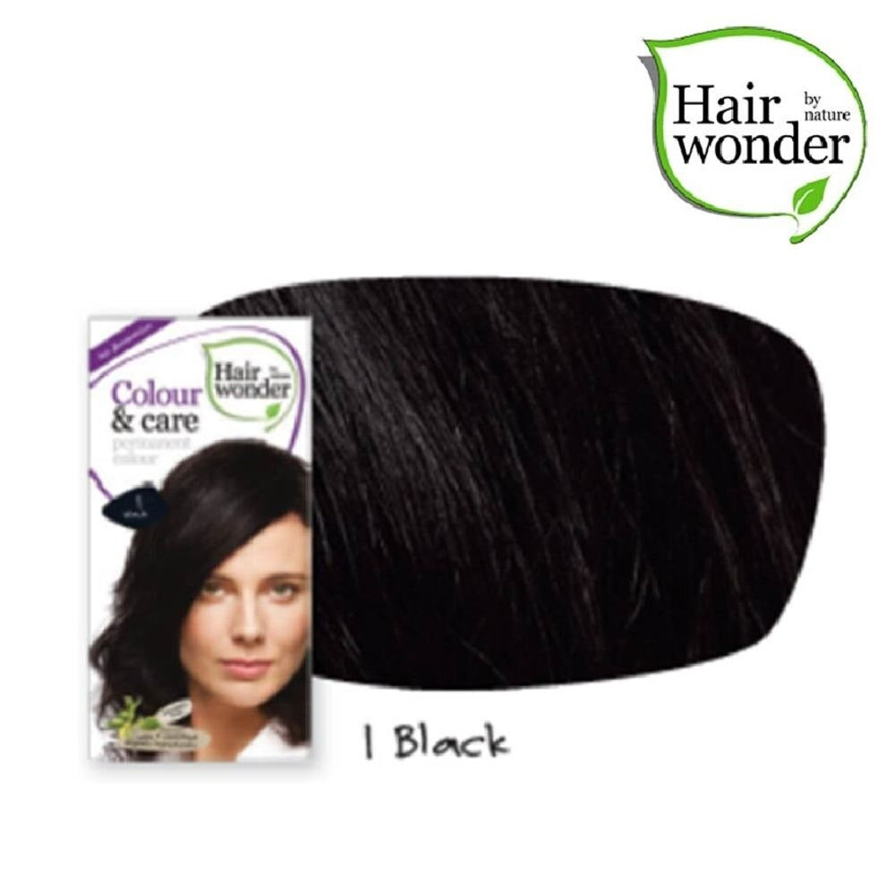 HAIR WONDER Colour & Care Organic #1 Black (For Beautiful And Glamorous Colour, Healthy, Strong And Silky Soft Hair) 100mlHAIR WONDER Colour & Care Organic #1 Black (For Beautiful And Glamorous Colour, Healthy, Strong And Silky Soft Hair) 100ml