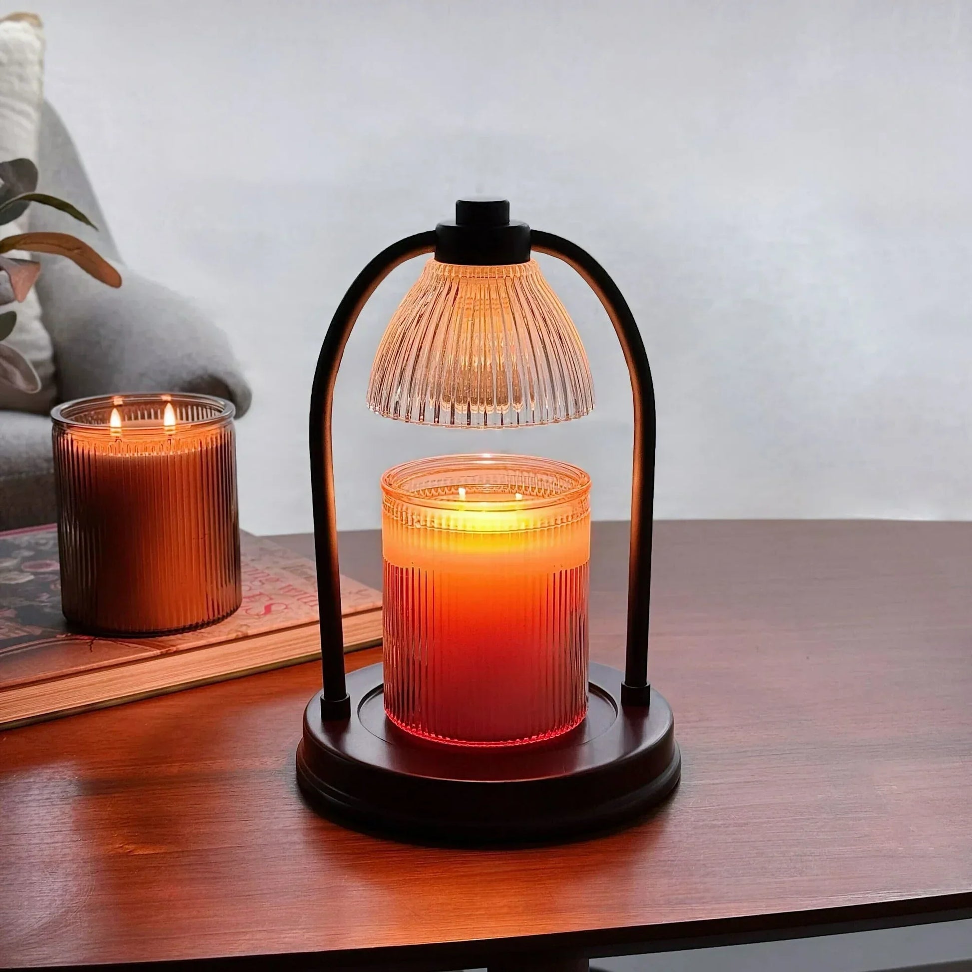Better Homes & Gardens Salted Coconut and Mahogany Scented 2-Wick 17.1oz Ribbed Jar Candle