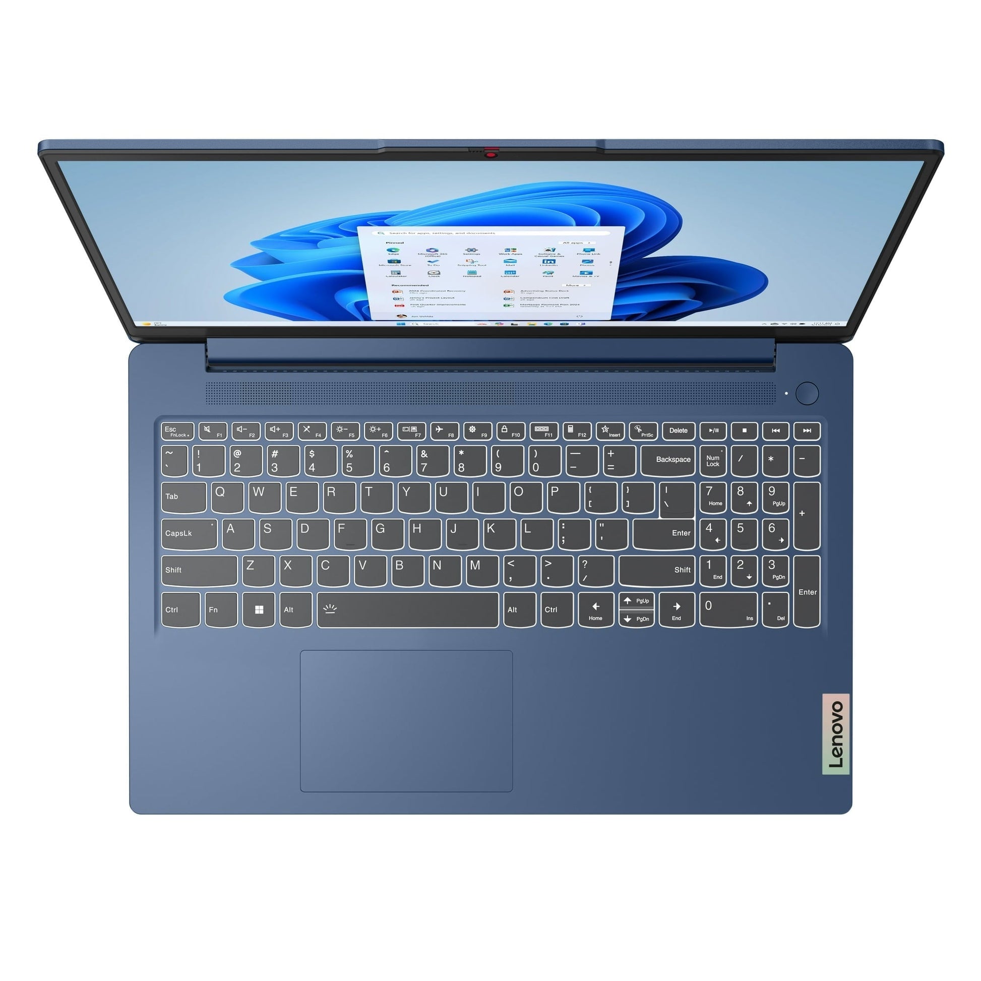 Lenovo IdeaPad Slim 3i 15.6" Laptop, Intel Core i3-N305, 8GB RAM, 256 SSD, Abyss Blue