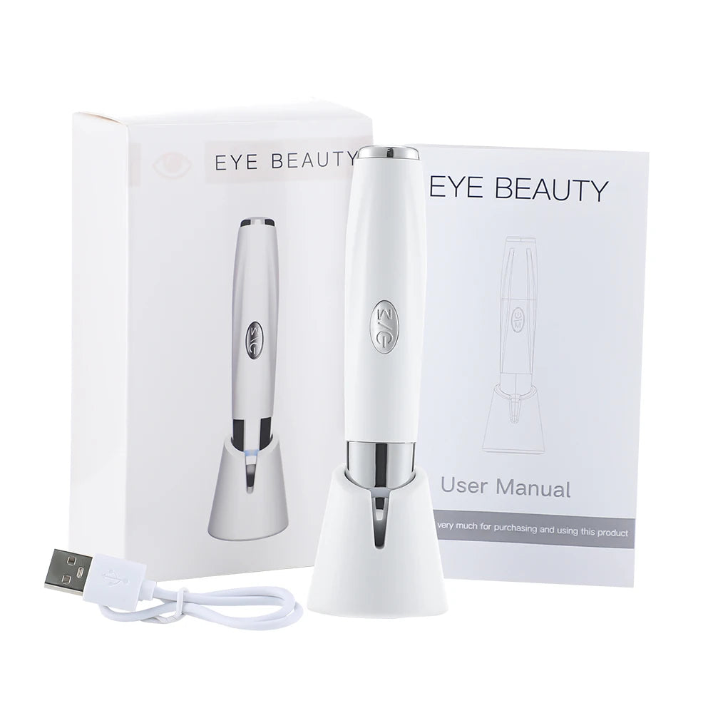 Microcurrent Eye Massager with Hot Compress, Red & Blue Light Therapy, Anti-Aging Device