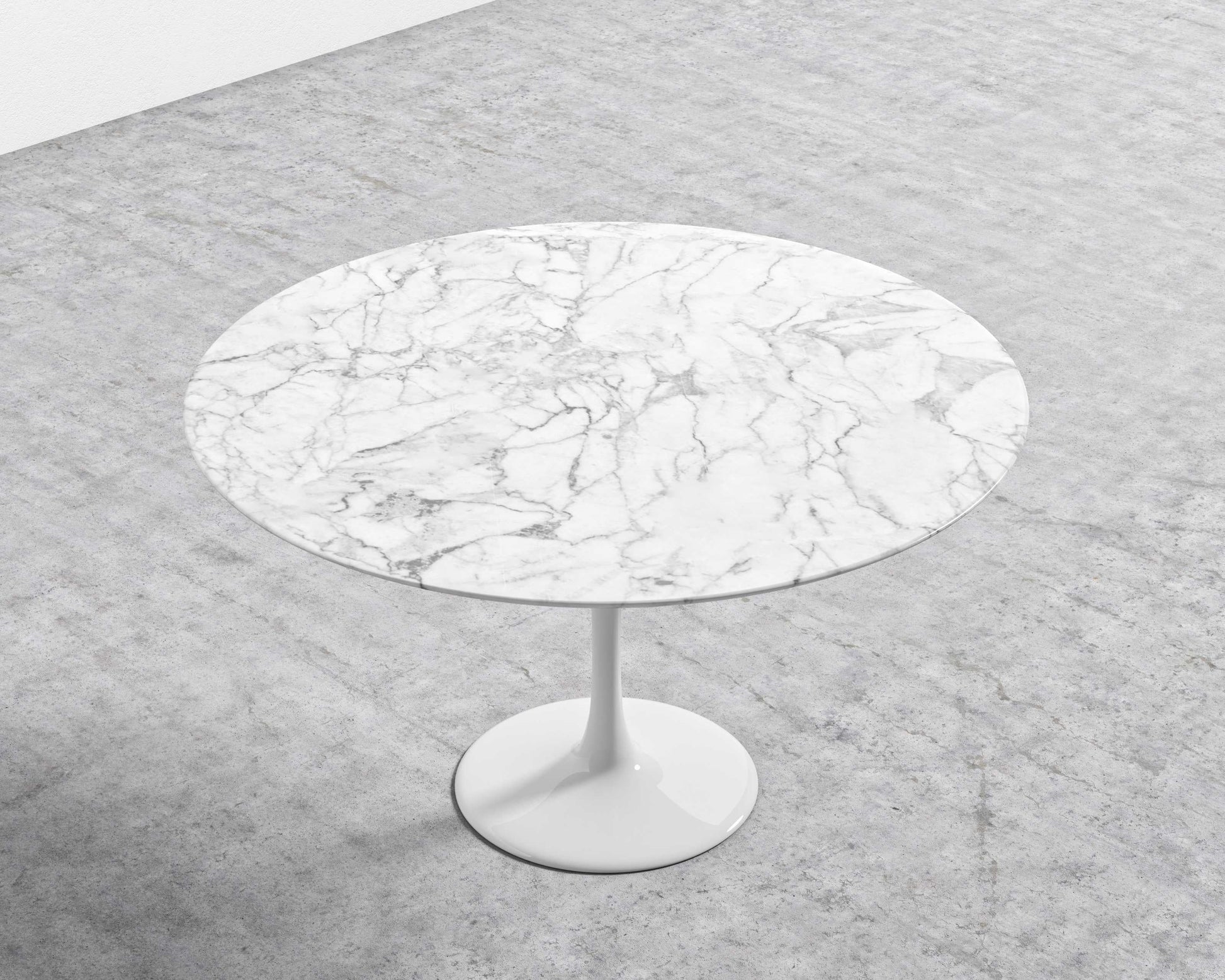 Tulip Table Round - Carrara