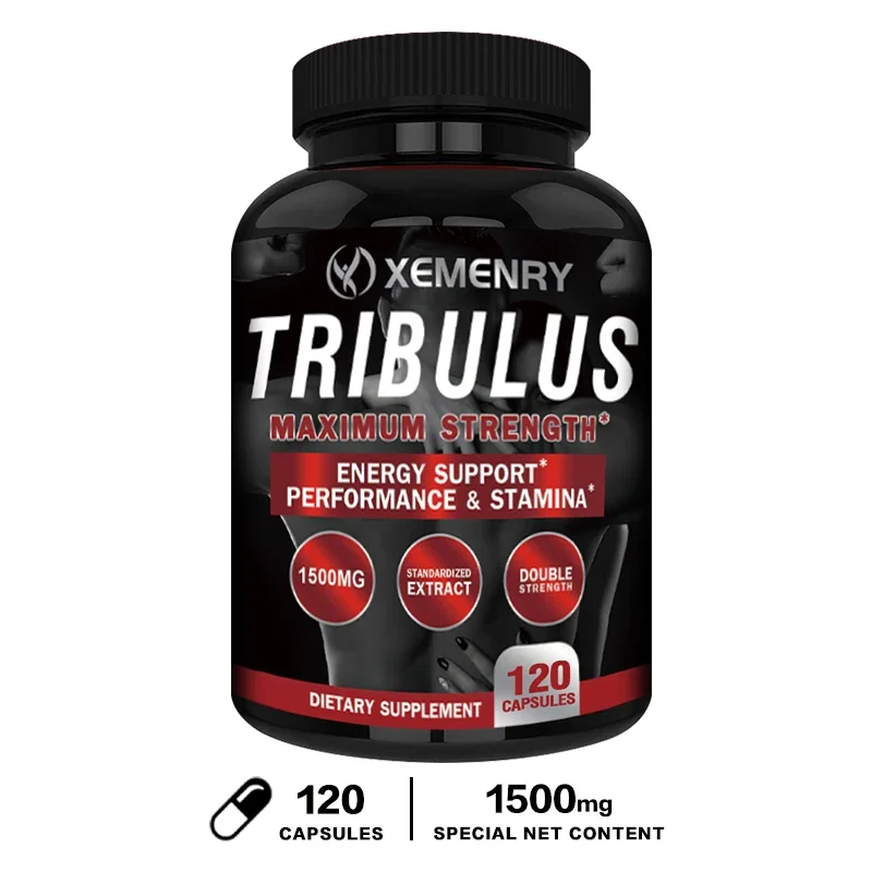 Tribulus Terrestris Capsules – Natural Testosterone Booster for Men | Supports Muscle Growth, Fat Loss & Physical Performance | Herbal Supplement for Energy & Stamina